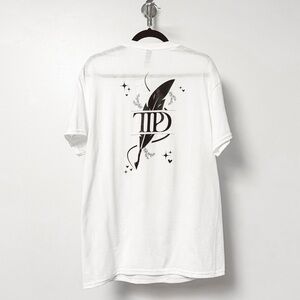 Taylor TTPD Whimsical Quill The Tortured Poets Department Pocket Tee Shirt White